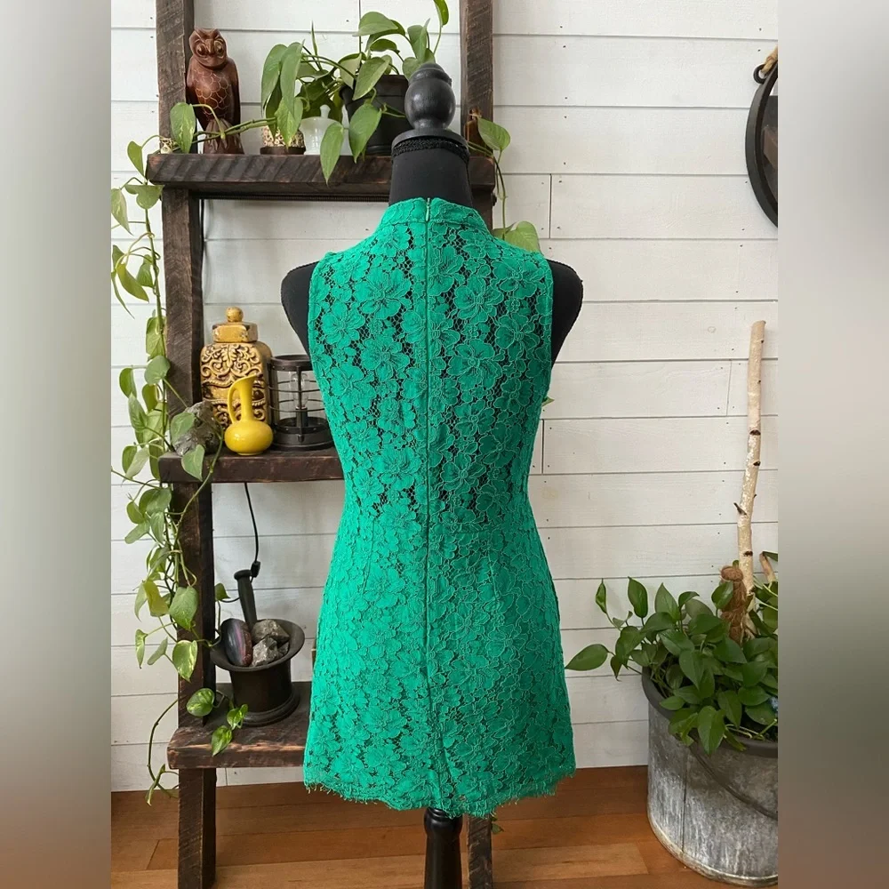 Lulus: Women’s Grass Green Lace Dress Size Medium